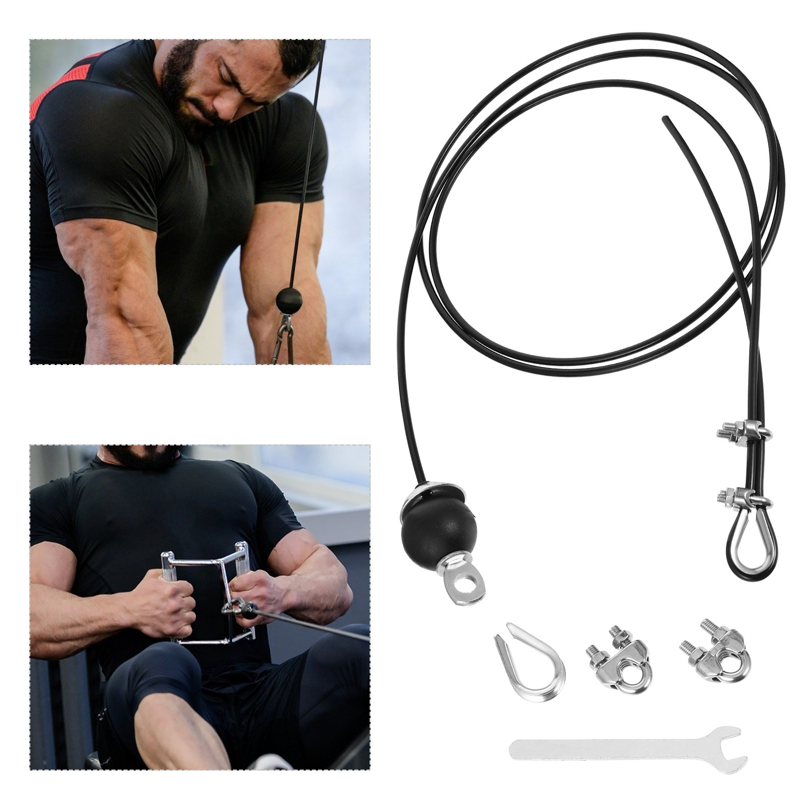 Home Gym Diy - 1 комплект 2,5-метрового фитнес-троса из полиуретана,