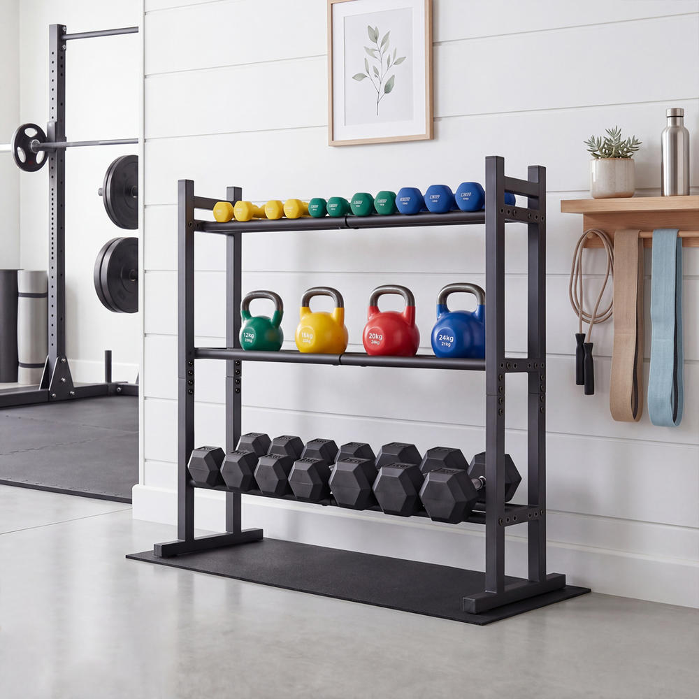 Усиленная 3-ярусная стойка для – обзор и цена Home Gym Equipments